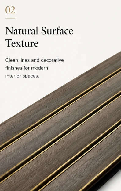 Luxury PS Wall Panel With Metal Lines factory