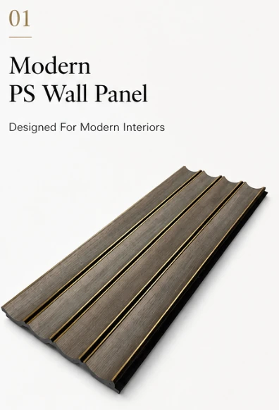 Luxury PS Wall Panel With Metal Lines suppliers