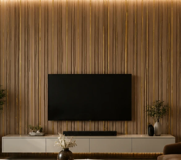 Contemporary Textured PS Wall Panel For Modern Interior Decoration suppliers